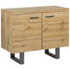 Beliani TIMBER - Sideboard-Lichte houtkleur-MDF