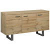 Beliani TIMBER - Sideboard-Lichte houtkleur-MDF