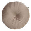 Dutch Decor - OLLY - Sierkussen rond velvet Ø40 cm - Pumice Stone - beige