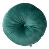 Dutch Decor - OLLY - Sierkussen rond velvet Ø40 cm - Sagebrush Green - groen