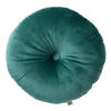 Dutch Decor - OLLY - Sierkussen rond velvet Ø40 cm - Sagebrush Green - groen