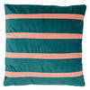 Dutch Decor - PEMM - Sierkussen velvet 45x45 cm - sagebrush green - groen - roze strepen - color blocking