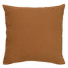 Dutch Decor - JAMES - Sierkussen 45x45 cm - duurzaam katoen - effen kleur - Tobacco Brown - bruin