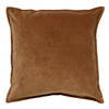 Dutch Decor - CAITH - Sierkussen 50x50 cm - 100% katoen velvet - Tobacco Brown - bruin