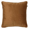 Dutch Decor - FINN - Sierkussen 45x45 cm - velvet - effen kleur - Tobacco Brown - bruin