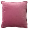 Dutch Decor - FINN - Sierkussen 60x60 cm - velvet - effen kleur - Heather Rose - roze