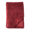 Dutch Decor - HARVEY - Plaid 150x200 cm - superzachte deken van fleece - Merlot - bordeaux rood