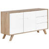 Beliani FORESTER - Sideboard-Lichte houtkleur-MDF