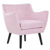 Beliani DRAMMEN - Fauteuil-Roze-Polyester