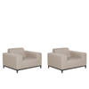 Beliani ROVIGO - Fauteuil-Beige-Polyester