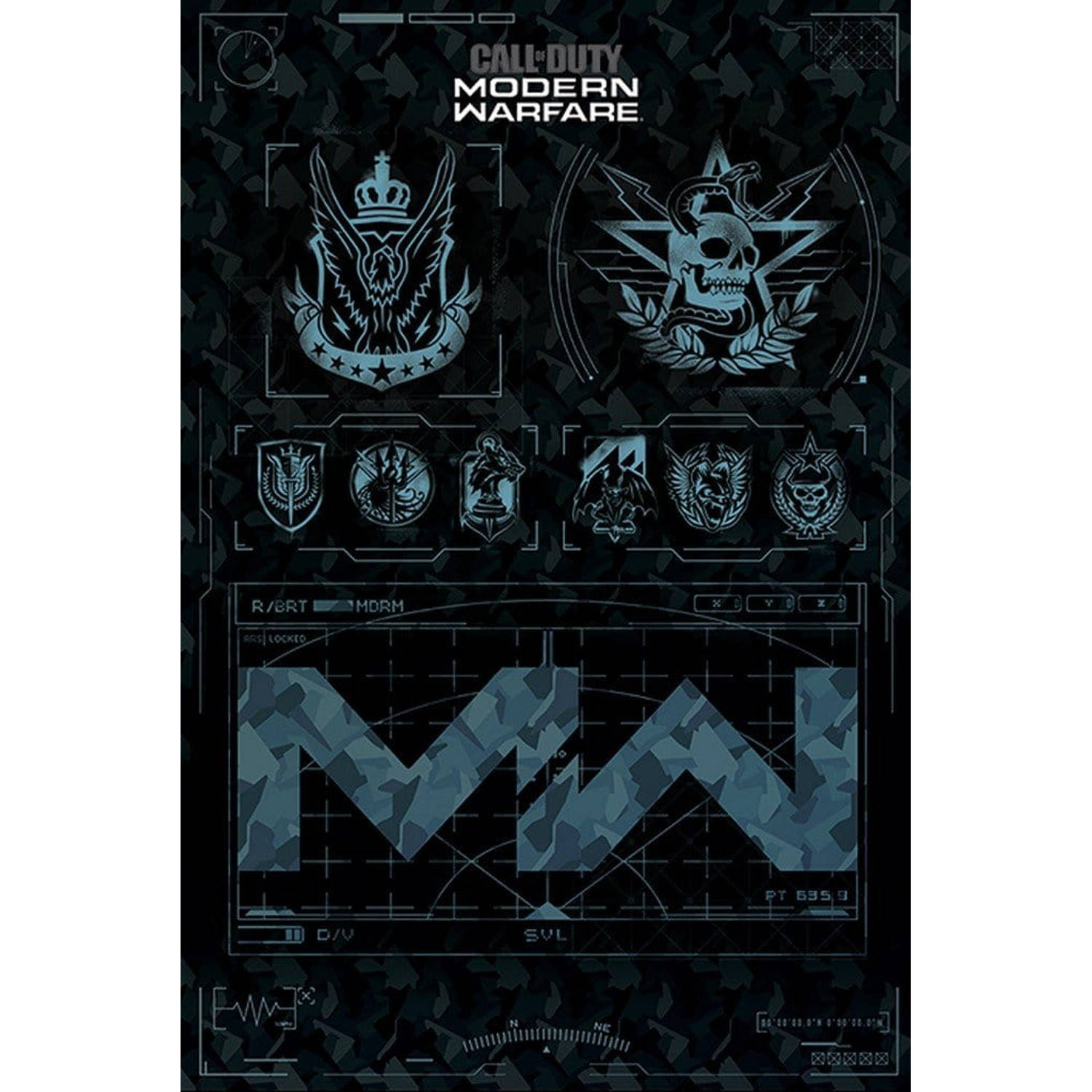 Pyramid Call Of Duty Modern Warfare Fractions Poster 61x91,5cm