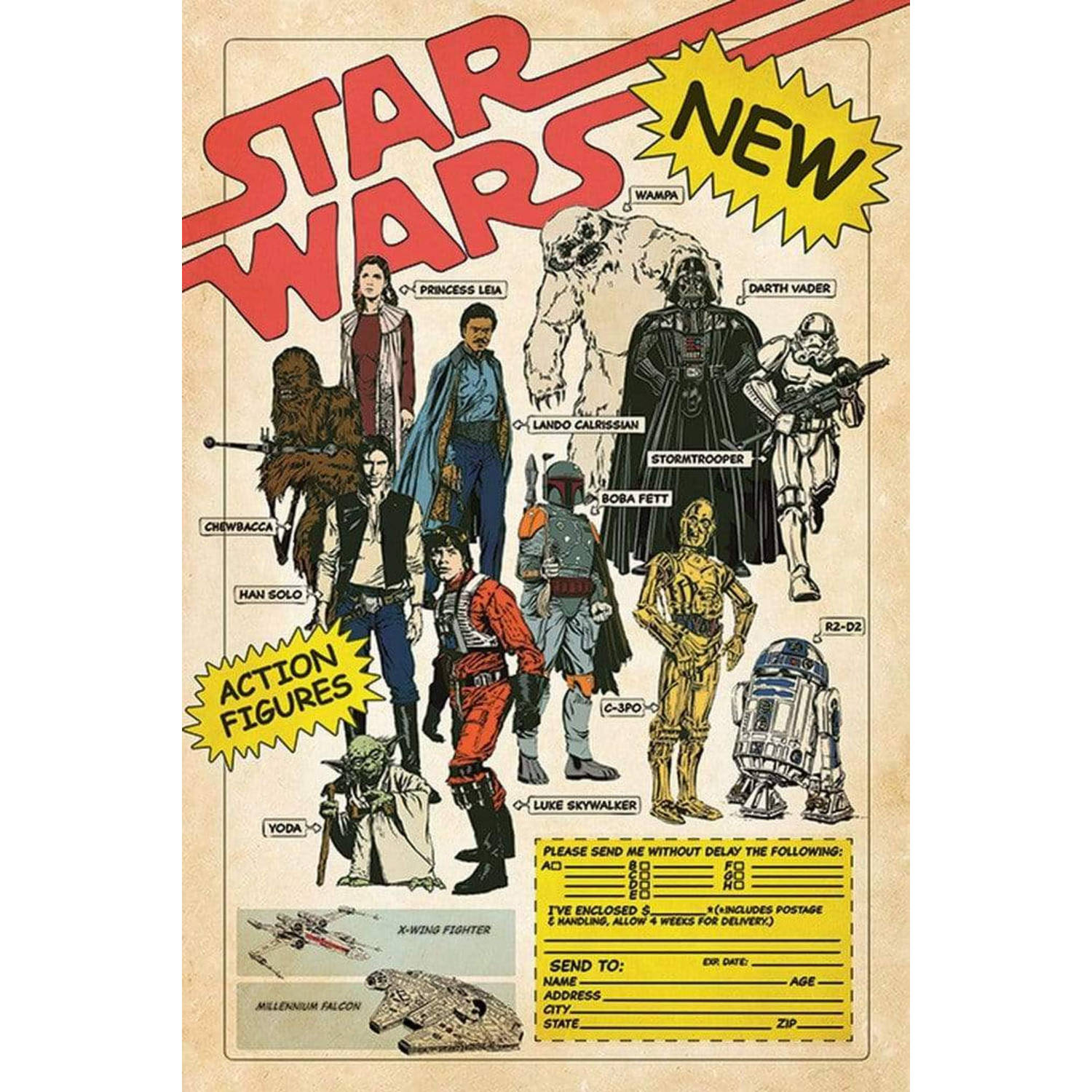 Star Wars Poster Pack Action Figures 61 x 91 cm (5)