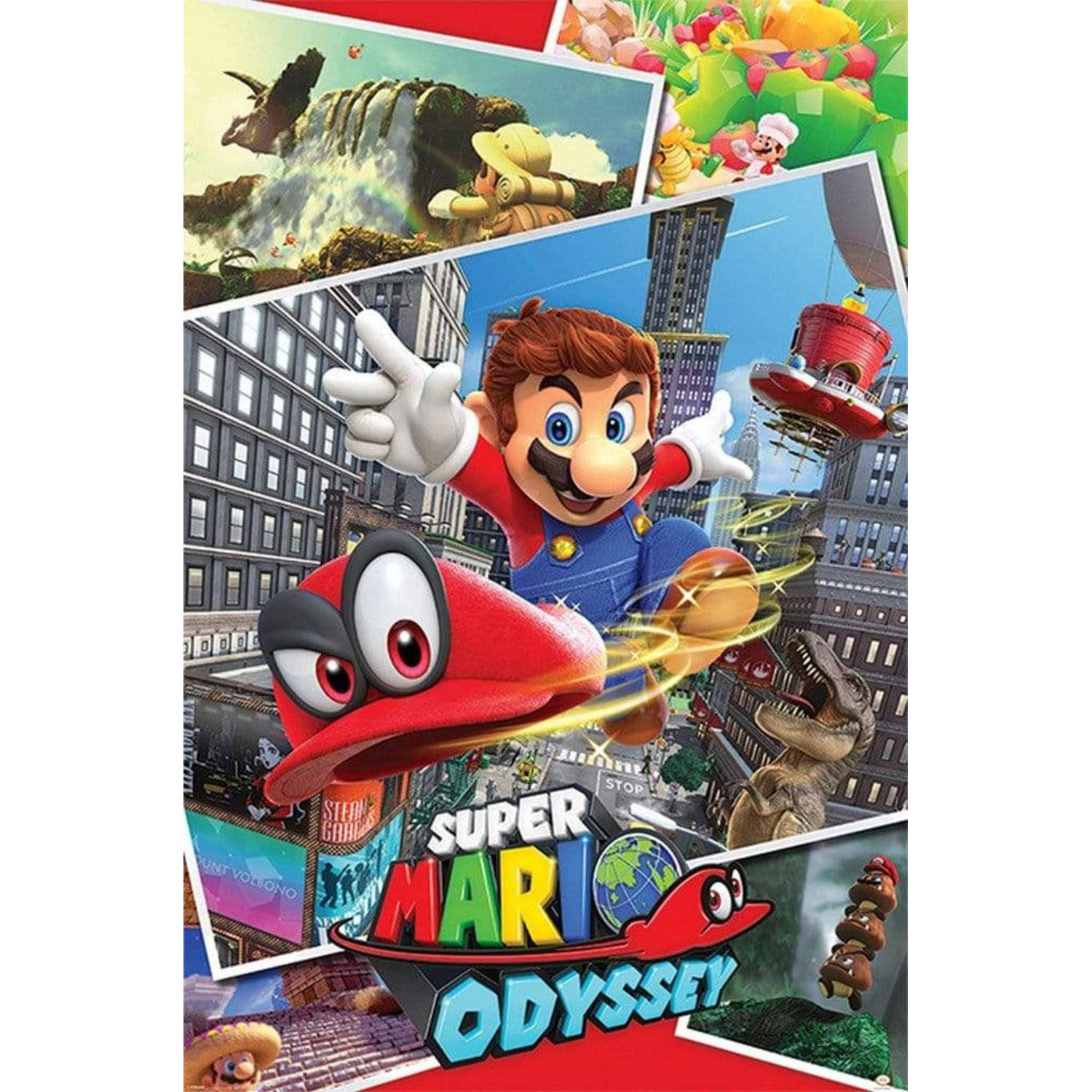 Super Mario Odyssey Collage Maxi Poster