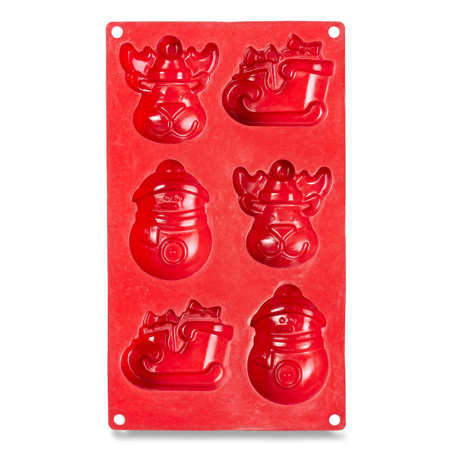 Blokker kerst mini muffinvormpjes 6st rood | Blokker