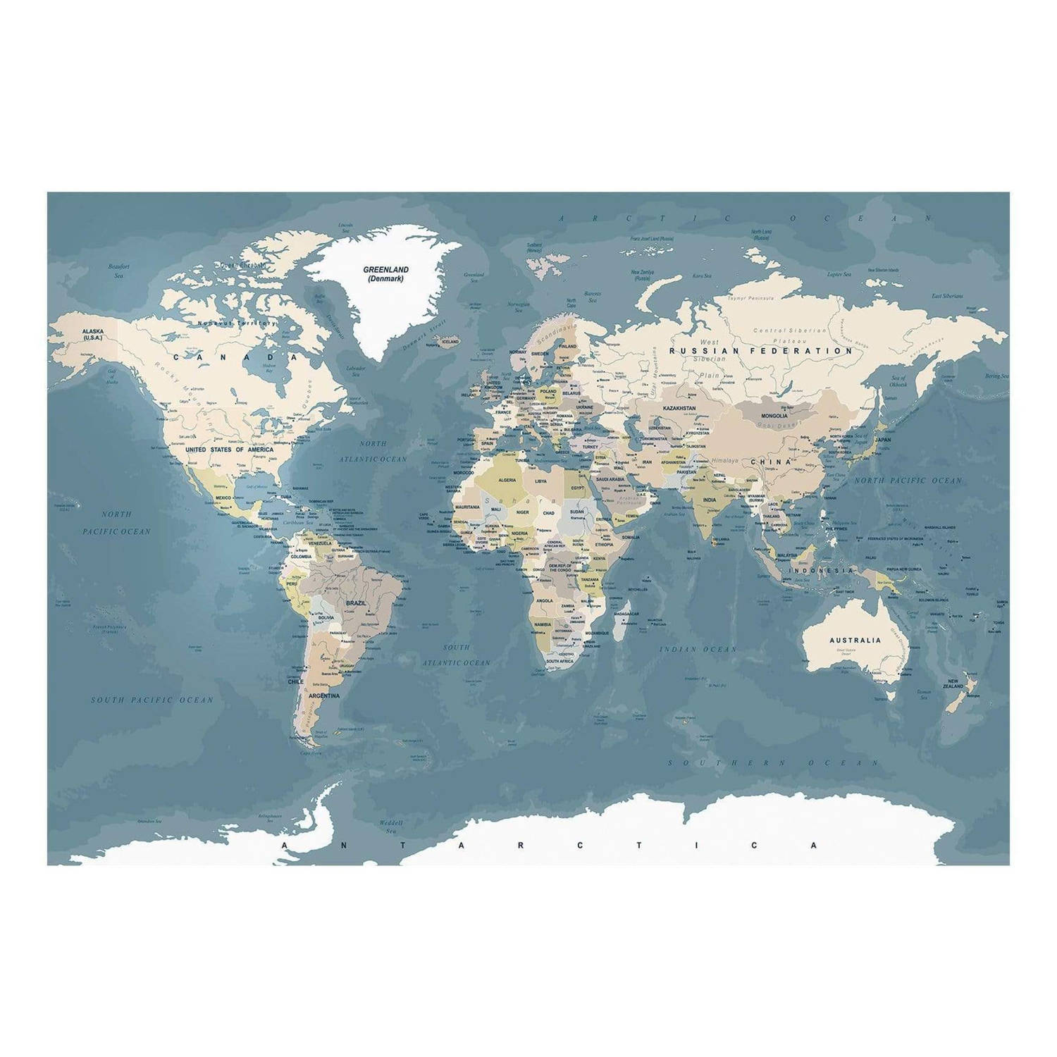 Artgeist Vintage World Map Vlies Fotobehang