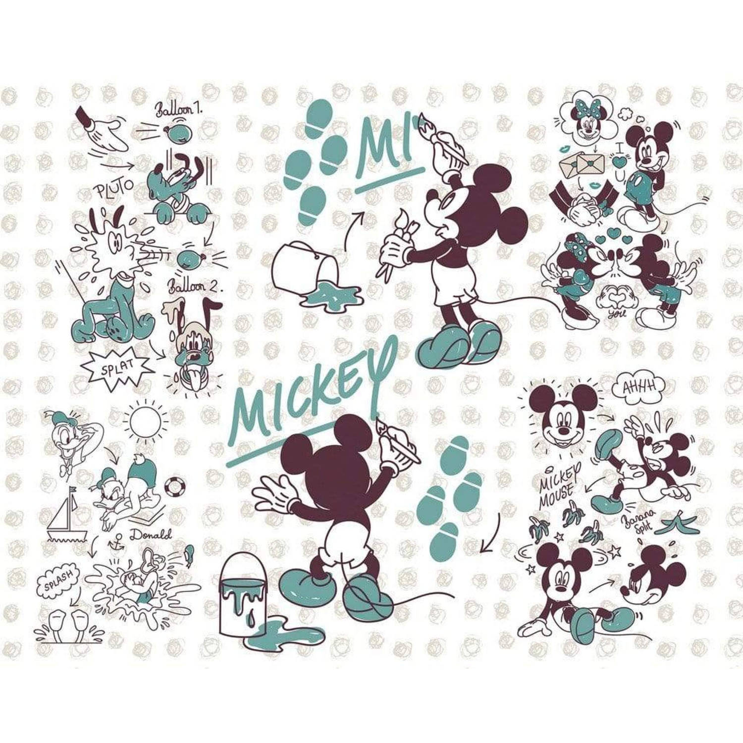 Komar fotobehang Mickey and Friends