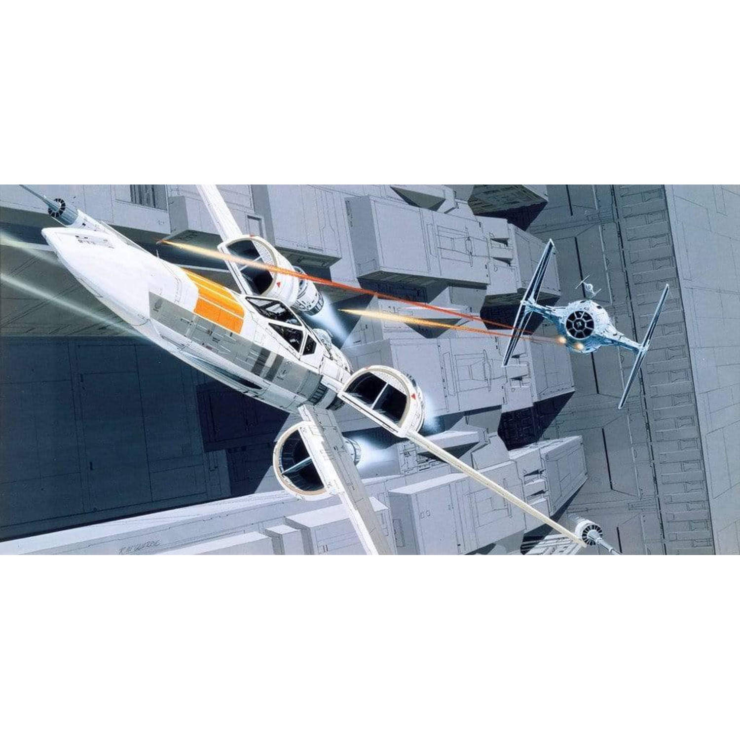Komar fotobehang Star Wars Classic RMQ X-Wing vs TIE-Fighter