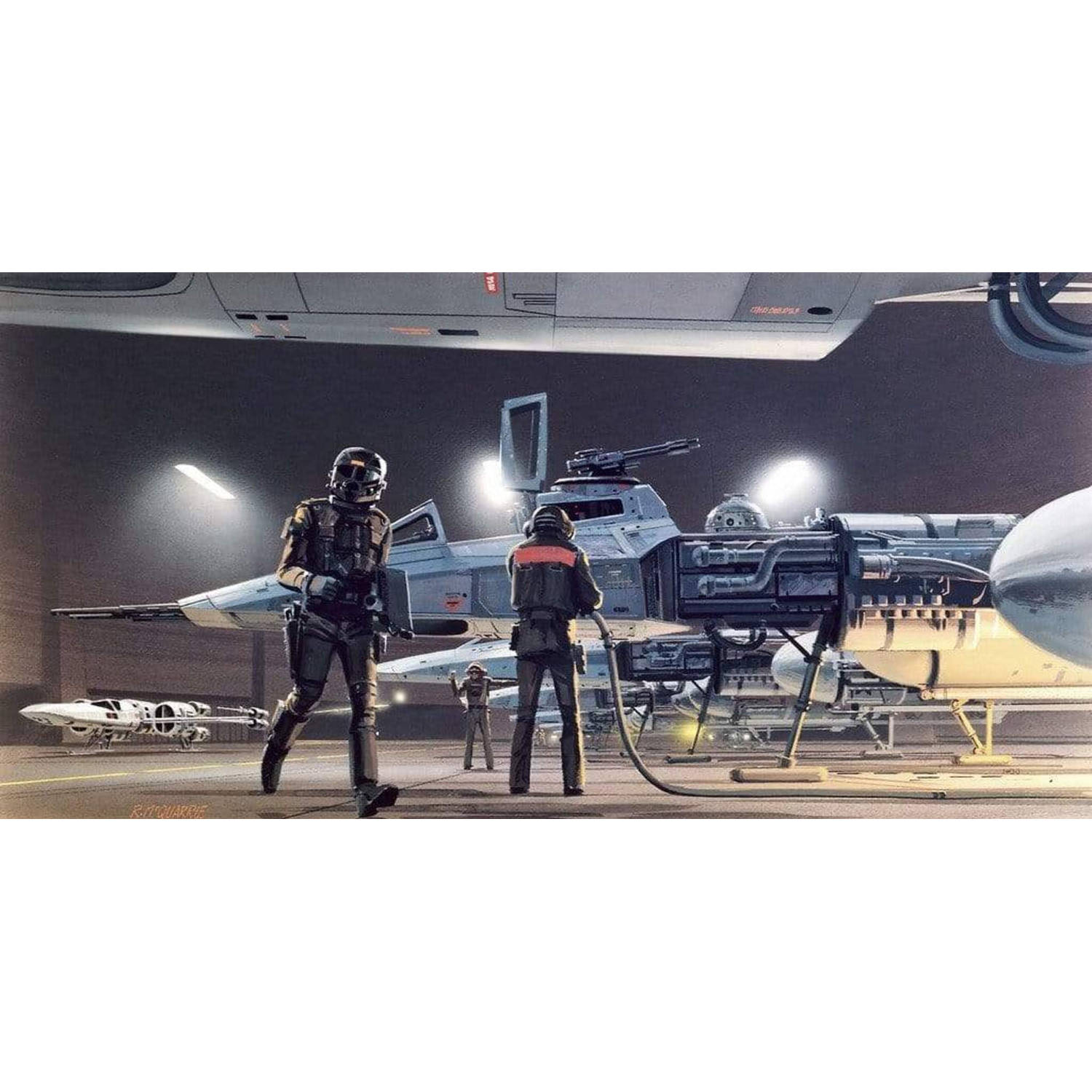 Komar fotobehang Star Wars Classic RMQ Yavin Hangar