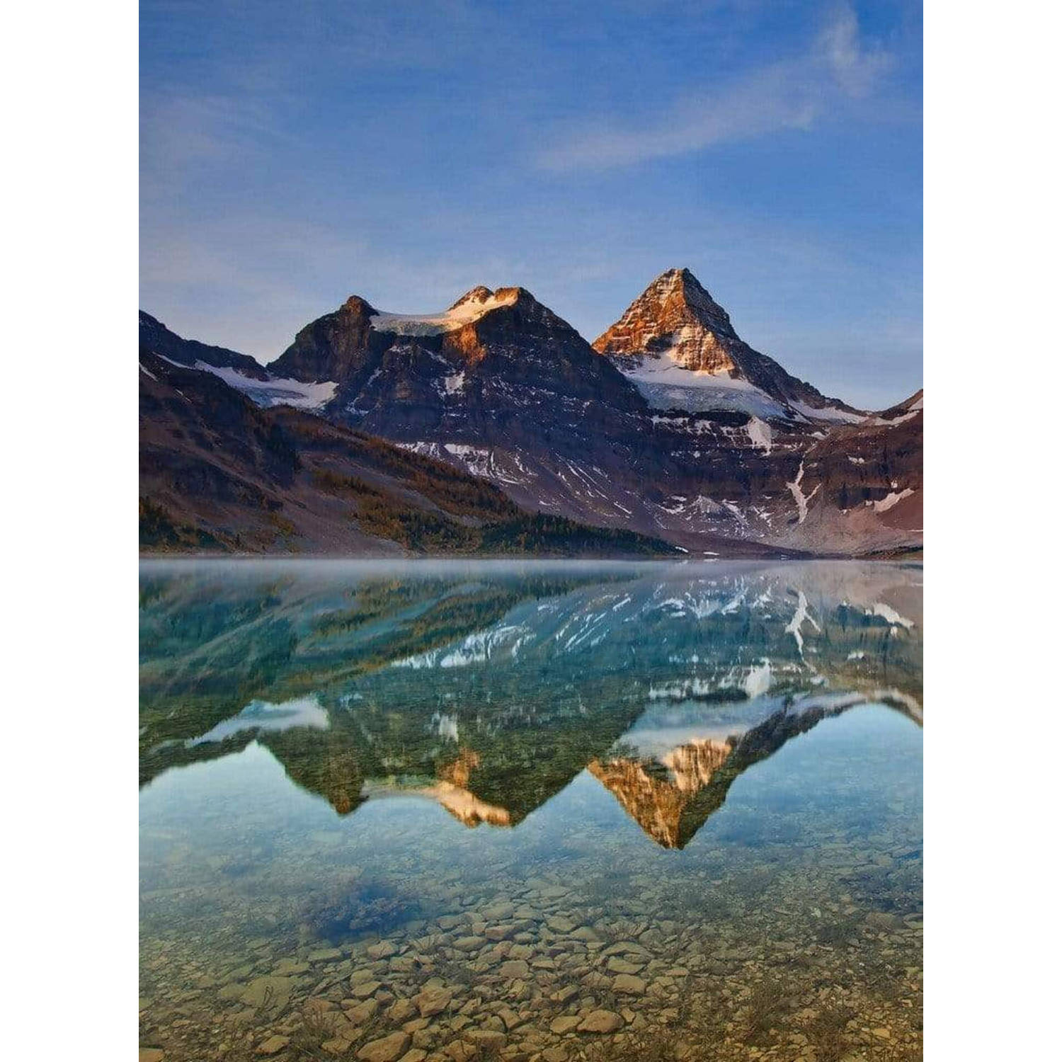 Wizard+genius Magog Lake Canada Vlies Fotobehang 192x260cm 4-banen