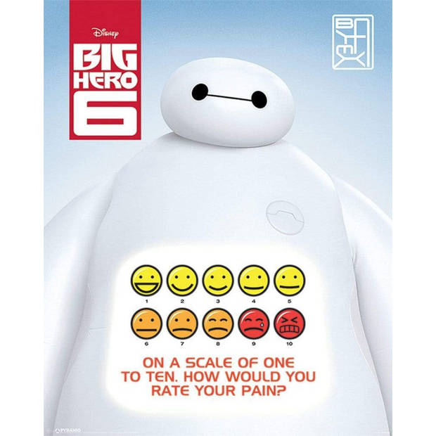 Poster Big Hero 6 Rate Your Pain 40x50cm