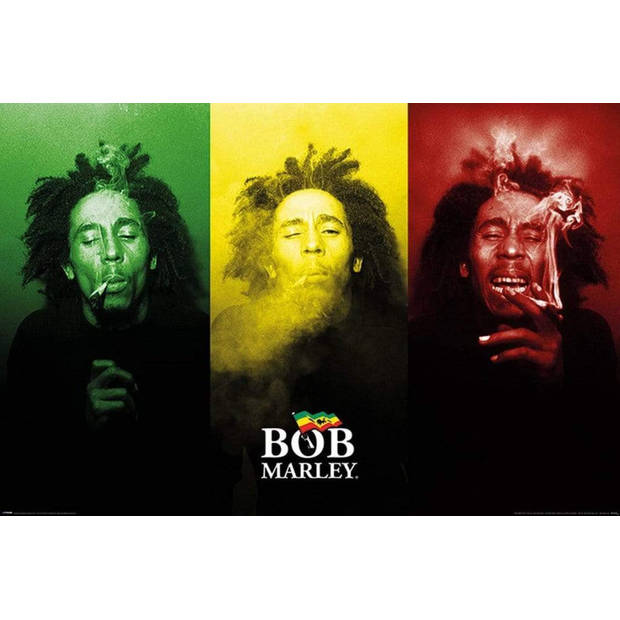 Poster Bob Marley Tricolour Smoke 91,5x61cm
