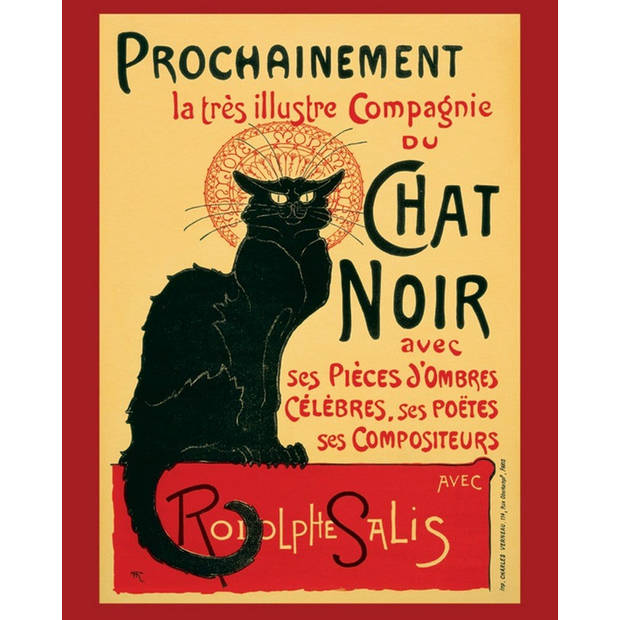 Poster Chat Noir 40x50cm