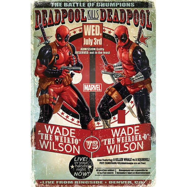 Poster Deadpool Wade vs Wade 61x91,5cm