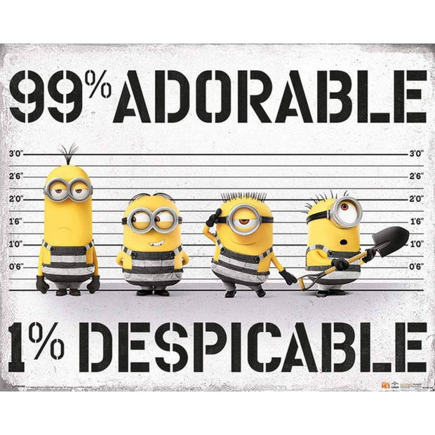 Poster Despicable Me 3 99 Adorable 1 Despicable 50x40cm