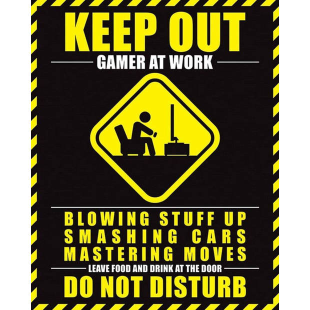 Poster Gamer At Work Do Not Disturb 40x50cm