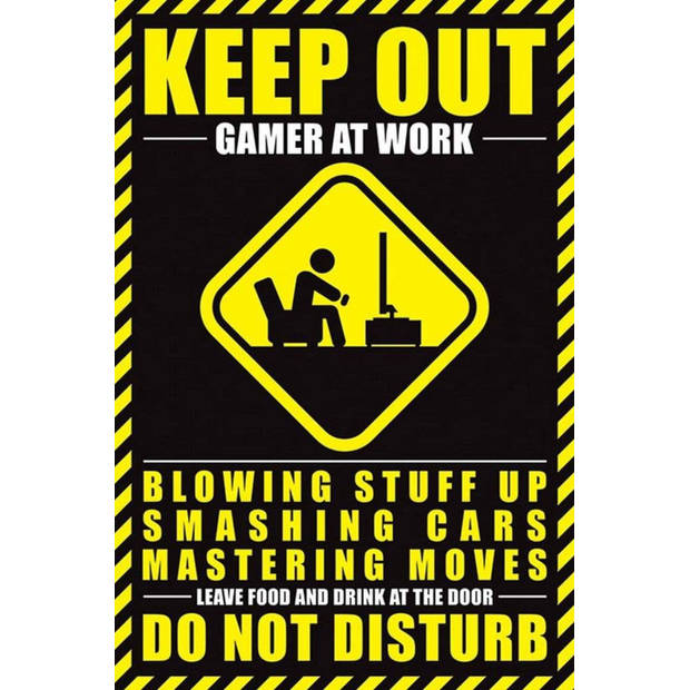 Poster Gamer At Work Do Not Disturb 61x91,5cm