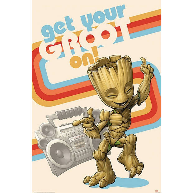 Poster Guardians of the Galaxy Get Your Groot On 61x91,5cm