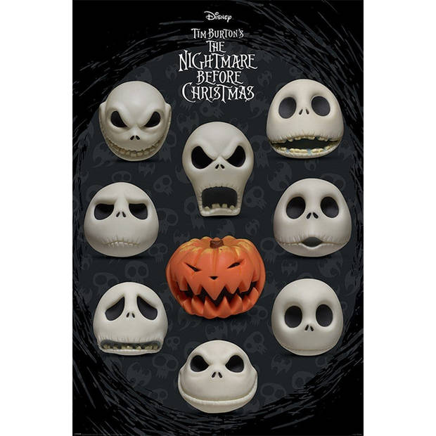 Poster Nightmare Before Christmas Many Faces of Jack 61x91,5cm
