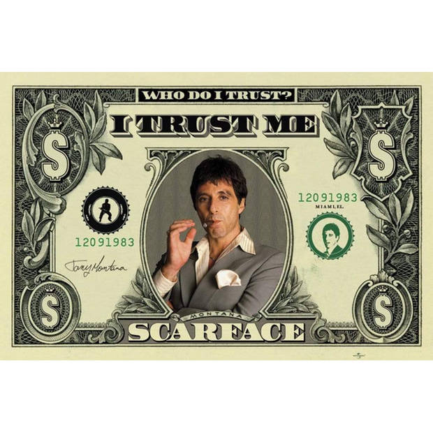 Poster Scarface Dollar 91,5x61cm