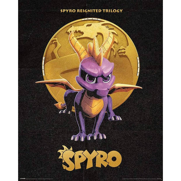 Poster Spyro Golden Dragon 40x50cm