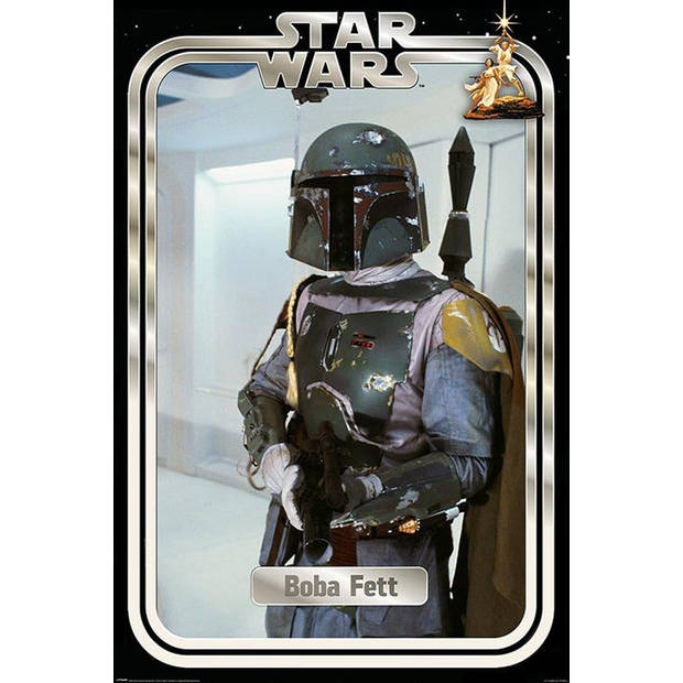 Poster Star Wars Boba Fett Retro Packaging 61x91,5cm