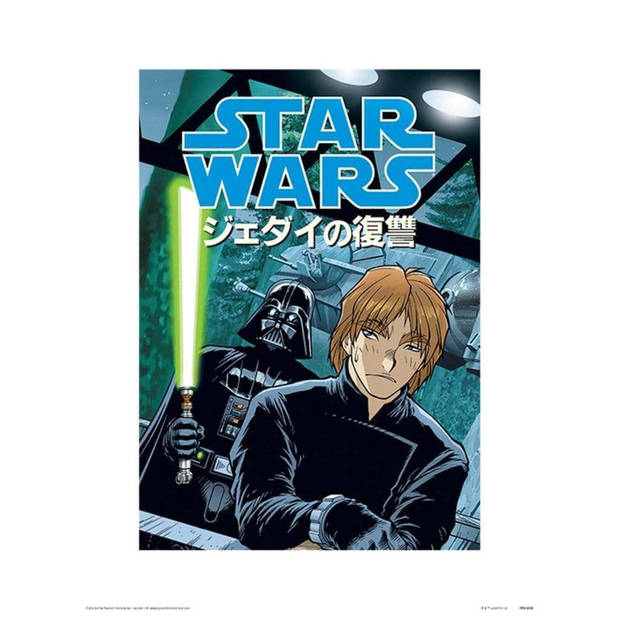 Kunstdruk Star Wars Dark Side Anime 30x40cm