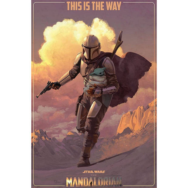 Poster Star Wars The Mandalorian On the Run 61x91,5cm