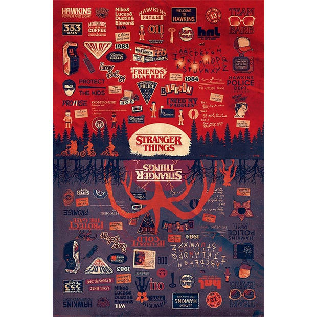 Poster Stranger Things The Upside Down 61x91,5cm