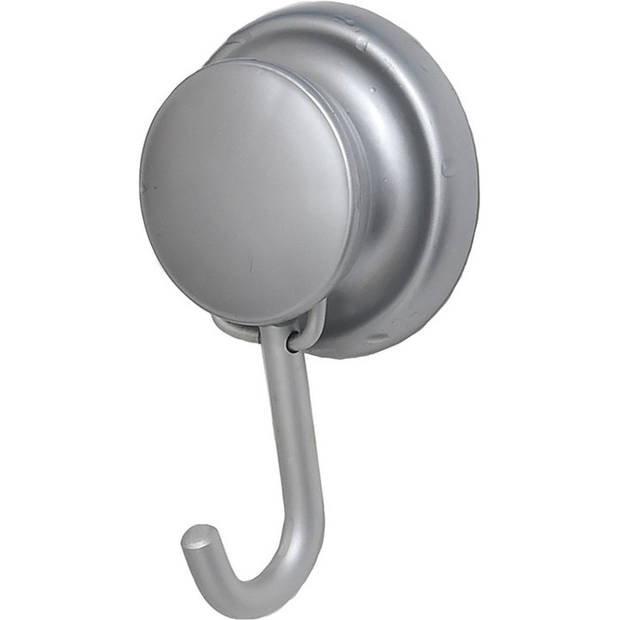 Gebor - XL Aluminium Hanger met Zuignap – Handdoekhaakje – boorvrij – WC – Keuken – Douche – Theedoek – Kleding