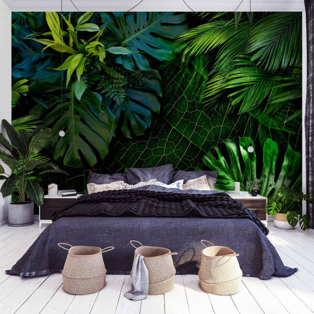 Fotobehang - Dark Jungle 400x280cm - Vliesbehang