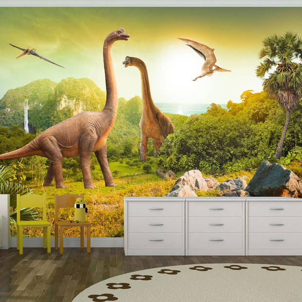 Fotobehang - Dinosaurs 200x140cm - Vliesbehang
