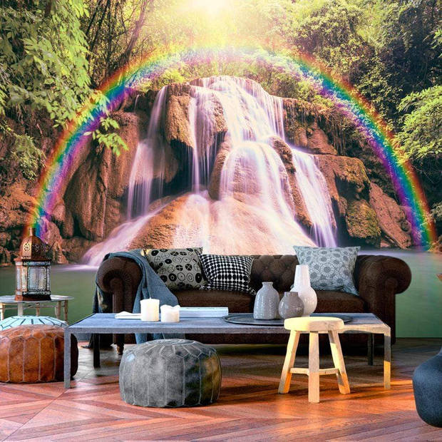 Fotobehang - Magical Waterfall 300x210cm - Vliesbehang