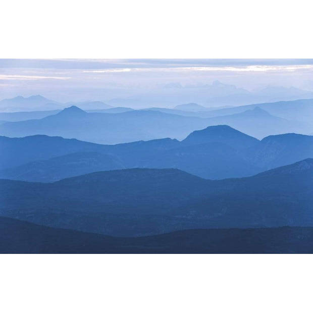 Fotobehang - Blue Mountain 400x250cm - Vliesbehang