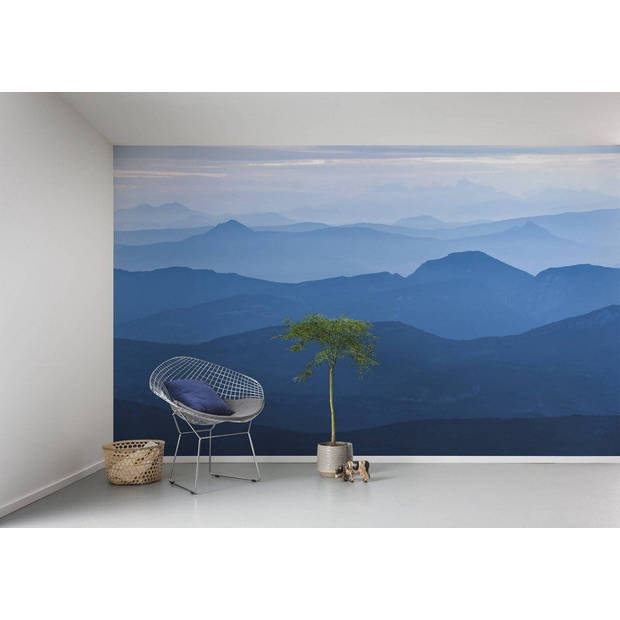 Fotobehang - Blue Mountain 400x250cm - Vliesbehang