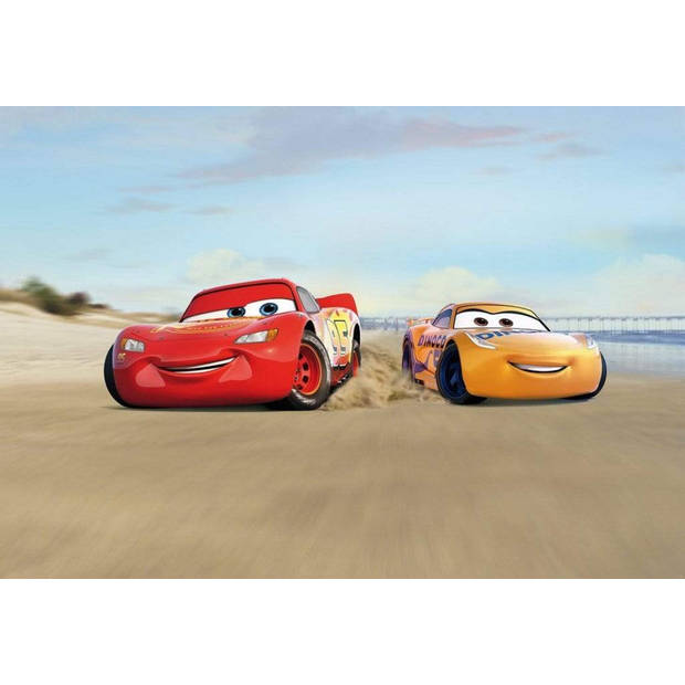 Fotobehang - Cars Beach Race 368x254cm - Papierbehang