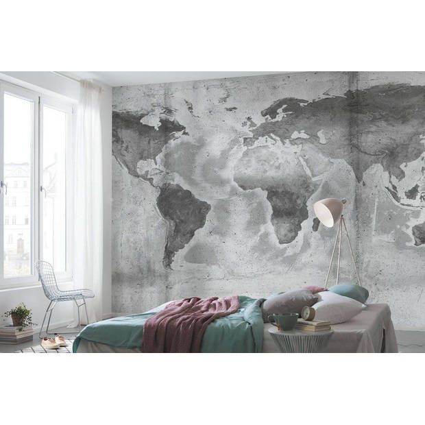 Fotobehang - Concrete World 500x250cm - Vliesbehang