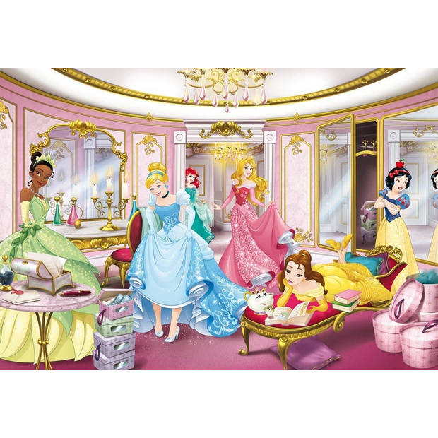 Fotobehang - Disney Princess Mirror 368x254cm - Papierbehang