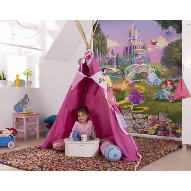 Fotobehang - Disney Princess Sunset 184x254cm - Papierbehang