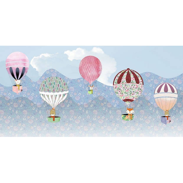 Fotobehang - Happy Balloon 500x250cm - Vliesbehang