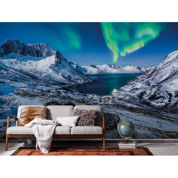Fotobehang - I LOVE Norway 400x250cm - Vliesbehang